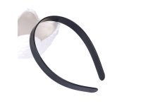 20Pcs Black Headbands Hair Clips Craft for DIY 15mm