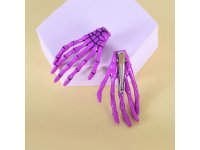 20Pcs Funny Skull Skeleton Hand Bone Claw Hair Clips Hairpins