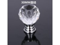 10Pcs Crystal Ball Door Cabinet Drawer Knobs Handles Pulls 30mm