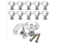 10Pcs Crystal Diamond Door Cabinet Drawer Knobs Handles Pulls