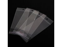 1000 Clear Self Adhesive Seal Plastic Bag 19x9cm with Hanging Ho