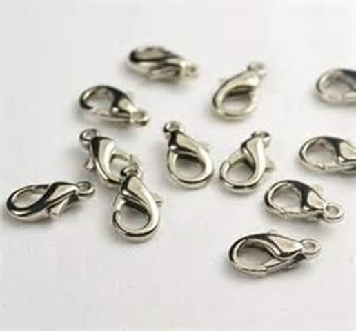 500 Nickle Color Lobster Claw Clasps Jewellery Finding 12mm - Click Image to Close
