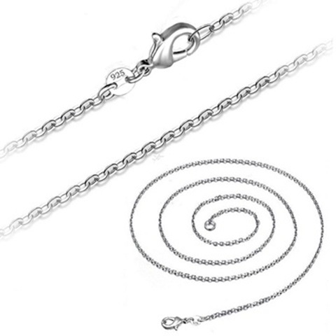 5X New Fashion Silver Cable Chain Necklace Jewelry - Click Image to Close