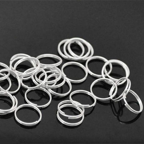 1100 Silver Plated Jewelry Split Rings 12mm Jewelry Findings - Click Image to Close
