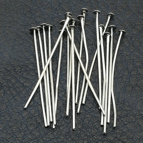 500gram Nickel plated 30mm Head Pins Jewelry finding - Click Image to Close