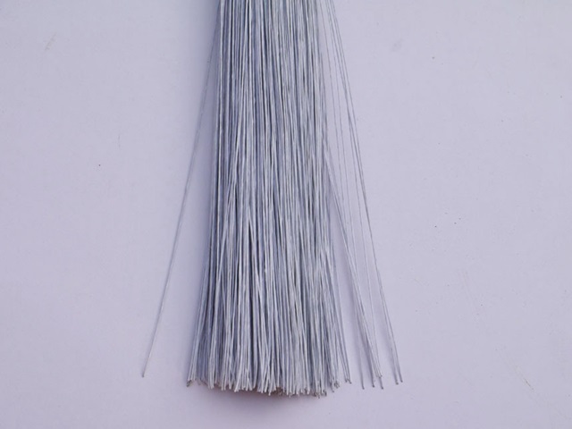 80Pcs White Covered Florist Wire for Floristry/Crafts 18# - Click Image to Close