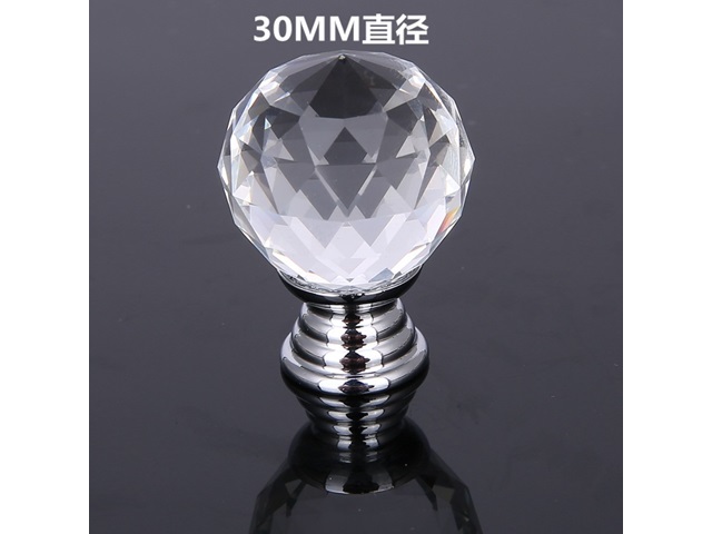 10Pcs Crystal Ball Door Cabinet Drawer Knobs Handles Pulls 30mm