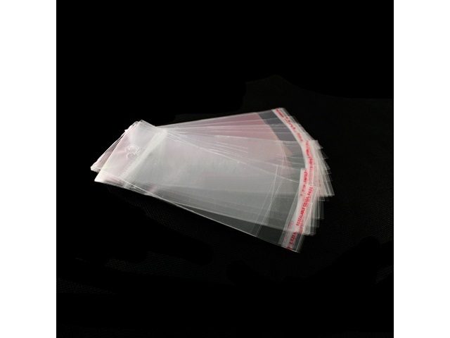 5000X Clear Self-Adhesive Seal Plastic Bag 14x5.5cm