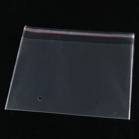 1000 Clear Self-Adhesive Seal Plastic Bags 20x24cm w/Hole - Click Image to Close