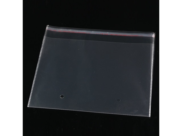 1000 Clear Self-Adhesive Seal Plastic Bags 20x24cm w/Hole - Click Image to Close