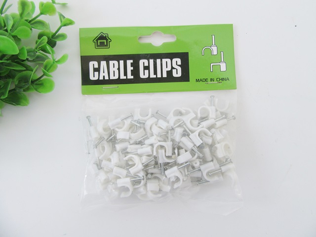 5Packs x 100Pcs Cable Clips Flat Cable Clips Flat Clips Electric - Click Image to Close