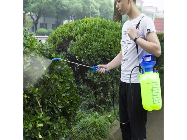 1X 5Litre Yellow Backpack Pressure Water Garden Sprayer