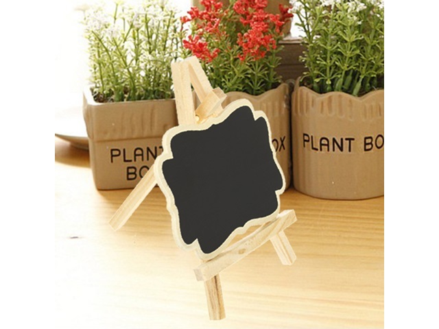 10Pcs Blackboard Easel Wedding Lolly Buffet Sign Chalkboards - Click Image to Close