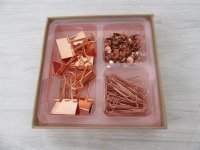 10Sets Rose Gold Binder Clips Push Pin Photo Clip Paper Clips 10Sets Rose Gold Binder Clips Push Pin Photo Clip Paper Clips
