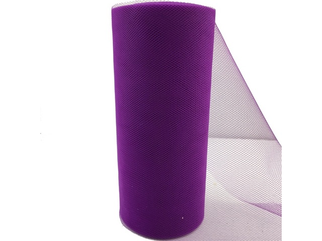 4Roll X 25Yds Tulle Spool 15cm Wedding Gift Bow Craft - Purple 4Roll X 25Yds Tulle Spool 15cm Wedding Gift Bow Craft - Purple
