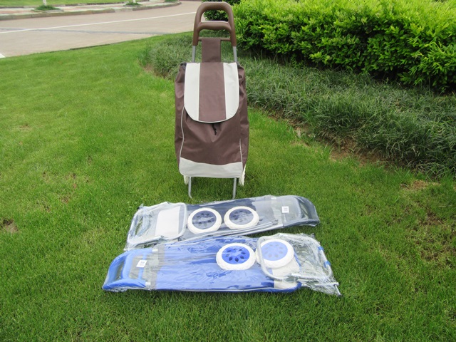 7Pcs New Convenient Shopping Trolley Bag Blue Or Coffee - Click Image to Close