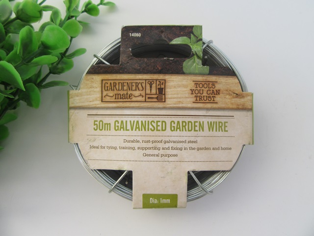 1Roll x 50Meters New Galvanised Garden Wire 1mm - Click Image to Close
