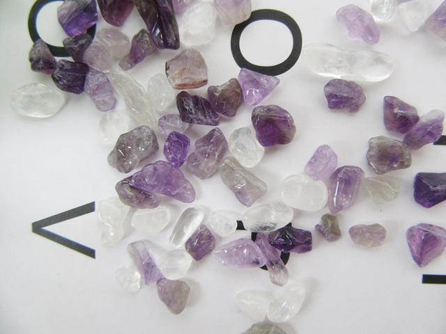 5x100Grams Amethyst Irregular Polished Chips Crushed Stone Agate - Click Image to Close