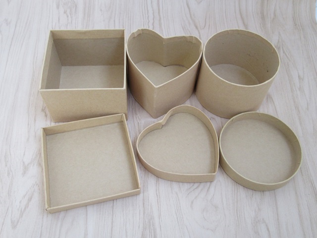 27Pcs New Kraft Paper Gift Box - 3 Design Mixed - Click Image to Close