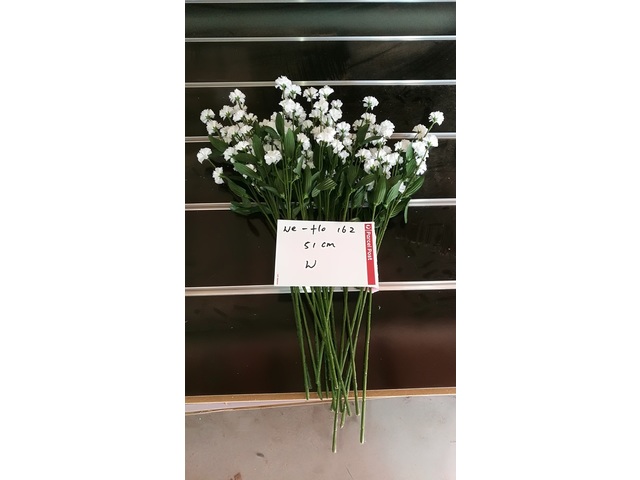 5Pcs White Flower 51cm Long we-flo162