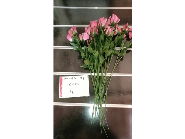 10Pcs Pink Rose Flower 50cm Long we-flo174 10Pcs Pink Rose Flower 50cm Long we-flo174