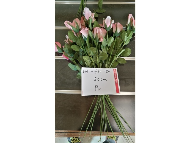 10Pcs Pink Rose Flower 50cm Long we-flo180 10Pcs Pink Rose Flower 50cm Long we-flo180
