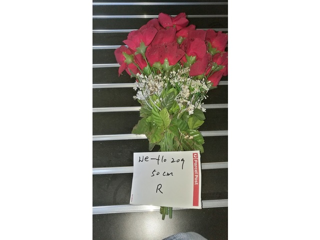 10Pcs Red Flower 50cm Long we-flo209 10Pcs Red Flower 50cm Long we-flo209