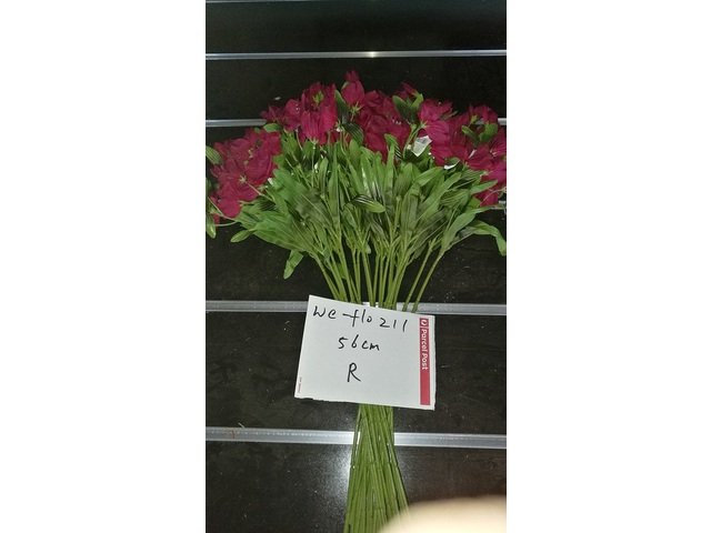 10Pcs Dark Pink Flower 56cm Long we-flo211 10Pcs Dark Pink Flower 56cm Long we-flo211