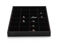 1Pc Black 24 Compartment Pendant Beads Necklaces Organizer Jewel