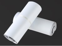 40 White Plastic Mailing Postal Bags 42x28cm