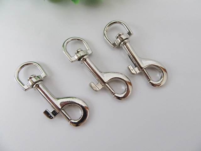 20Pcs Lobster Trigger Swivel Clasp Hook Clip Dog Lead 52x15mm - Click Image to Close