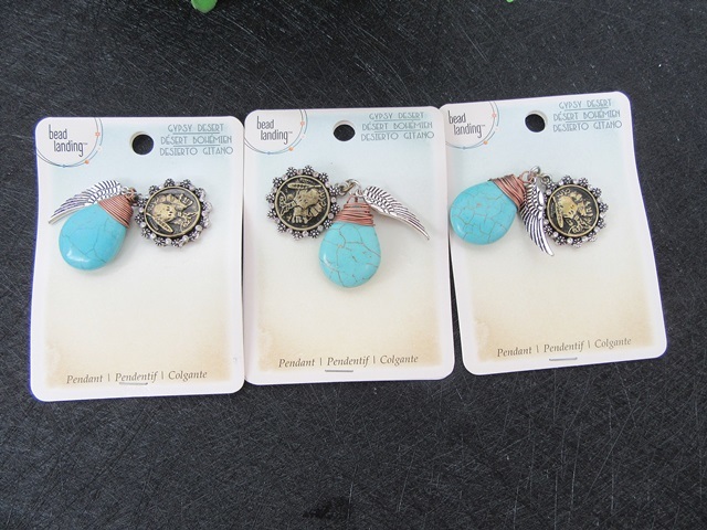 12Sheets New Turo Coin Feature Pendant Bead Jewellery Findings