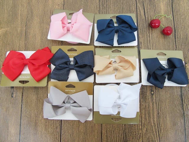 12Pcs Elastic Hair Band Hair Ties with Bowknot Mixed - Click Image to Close