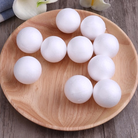 100Pcs Polystyrene Foam Ball Decoration Craft for DIY 57mm - Click Image to Close
