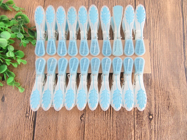 160Pcs Blue Laundry Wash Clamps Hang Pins Clips Clothes Pegs Who - Click Image to Close