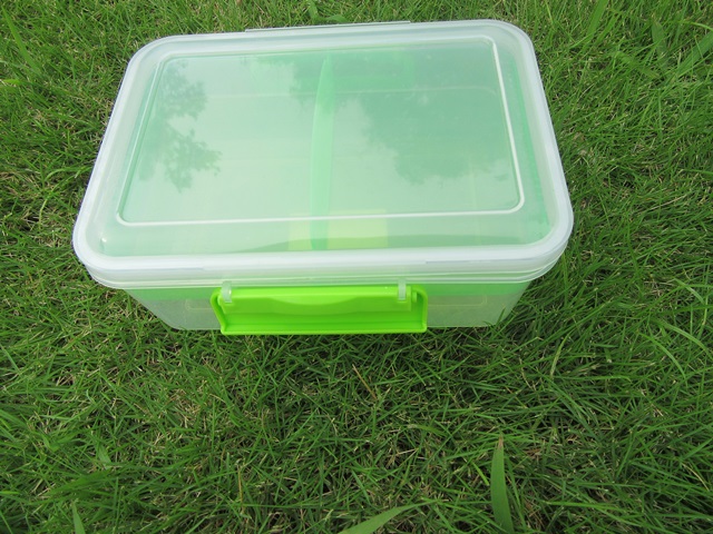 4Pcs BPA Free Lunch Box Food Container Tray & Lid 1.9 Liter - Click Image to Close