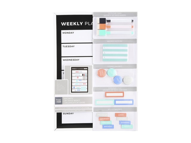 1Set Magnetic Weekly Planner Dry Erase Mount Notepad Magnet Note - Click Image to Close