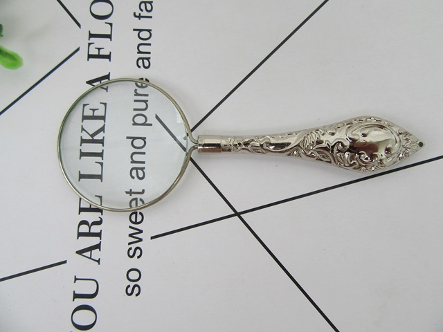 12Pc Europe Style Carving Pattern Handheld Metal Magnifier 12Pc Europe Style Carving Pattern Handheld Metal Magnifier
