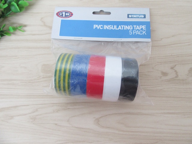 1Pkt x 5Pcs PVC Insulation Tape Electrical Insulating Seal 20mm - Click Image to Close