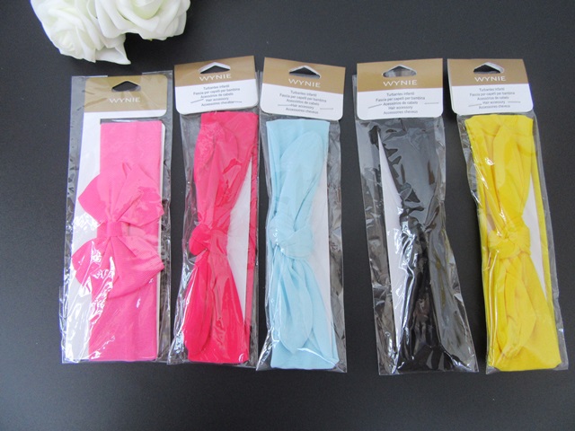 12Pcs Elastic Wide Head Band 15-45mm Wide Assorted - Click Image to Close