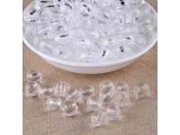 1800Pcs Clear Transparent Faceted Round Beads 8mm Jewellery Find