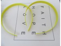 20Pcs Yellow Headbands Hair Clips Craft for DIY 12MM 20Pcs Yellow Headbands Hair Clips Craft for DIY 12MM