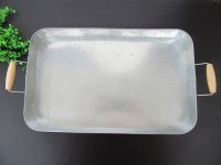 1Pc Metal Tin Summer Sol Tray for Coffee Drink Tableware