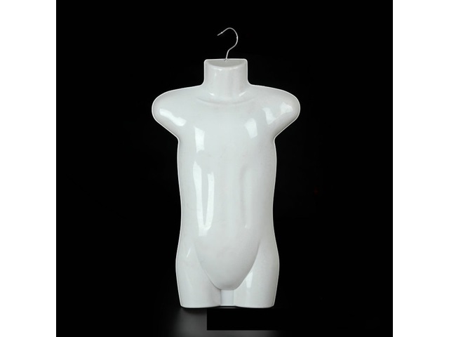 4Pcs White Children Torso Mannequin w/Hanging Hook