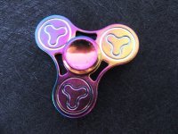 1X 3D Fingertip Fidget Hand Tri-Spinner Anti Stess Toy