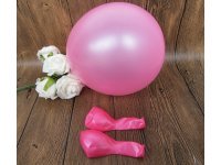 100 Pearl Pink Natural Latex Balloons 30cm