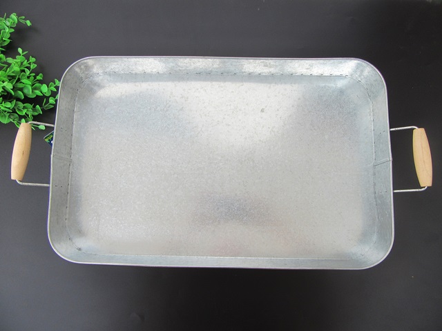1Pc Metal Tin Summer Sol Tray for Coffee Drink Tableware