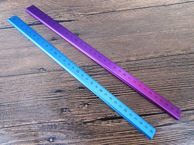 12Pcs Alumnium Straight Ruler Measuring Tool Ruler 30cm 12Pcs Alumnium Straight Ruler Measuring Tool Ruler 30cm