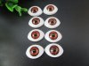 50Prs Brown Stuffed Toy Animal Crafts Doll Eyes Puppet Parts 12m 50Prs Brown Stuffed Toy Animal Crafts Doll Eyes Puppet Parts 12m