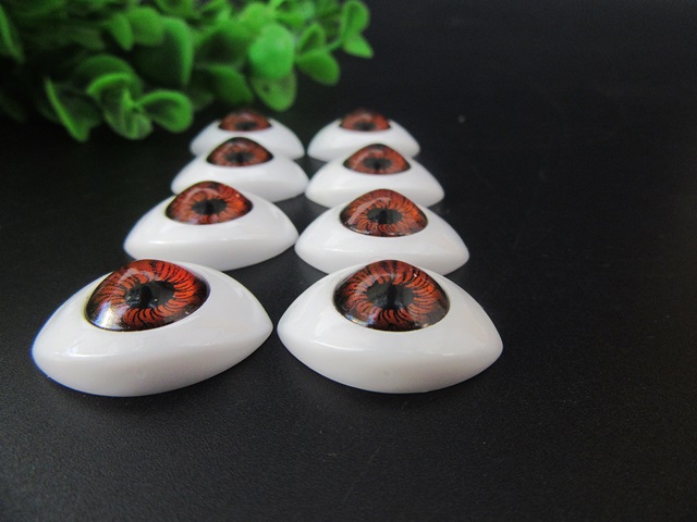 50Prs Brown Stuffed Toy Animal Crafts Doll Eyes Puppet Parts 10m 50Prs Brown Stuffed Toy Animal Crafts Doll Eyes Puppet Parts 10m